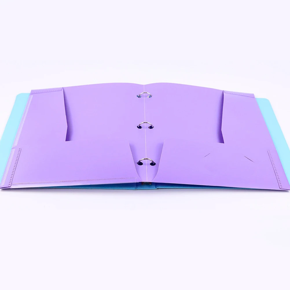 

6pcs PP Paper Folder Pockets Plastic File Folders File Folders Office Document Organizer Plastic Files Storage Mixed Colors