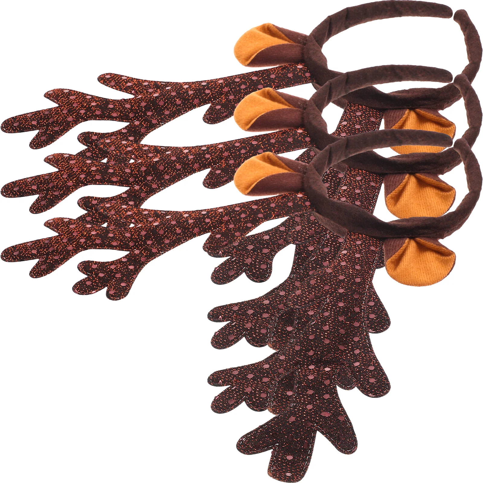 

3 Pcs Antler Headband Headbands Prom Role-playing Antlers Deer Cloth Festive Christmas Decoration