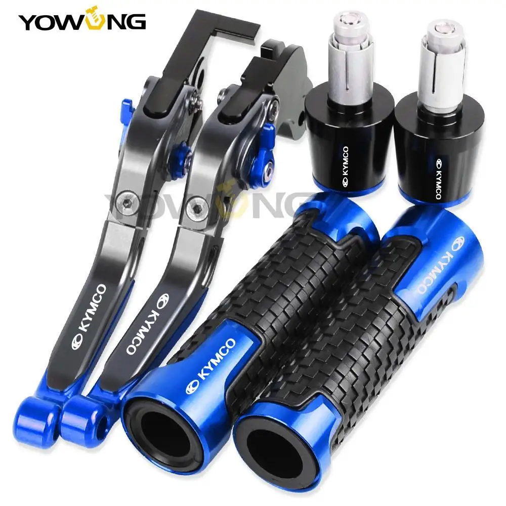 

Motorcycle Aluminum Brake Clutch Levers Handlebar Hand Grips ends For KYMCO XCITING 250 300 400 500 ALLYEARE