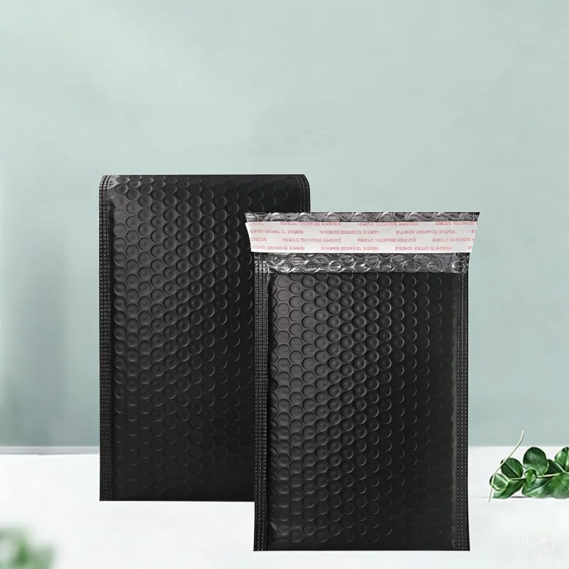 50Pcs Black Envelope Bags Self-Sealing Mailing Bags Inflatable Bubble Mailing Envelopes Shipping Packaging Bags Multiple Sizes