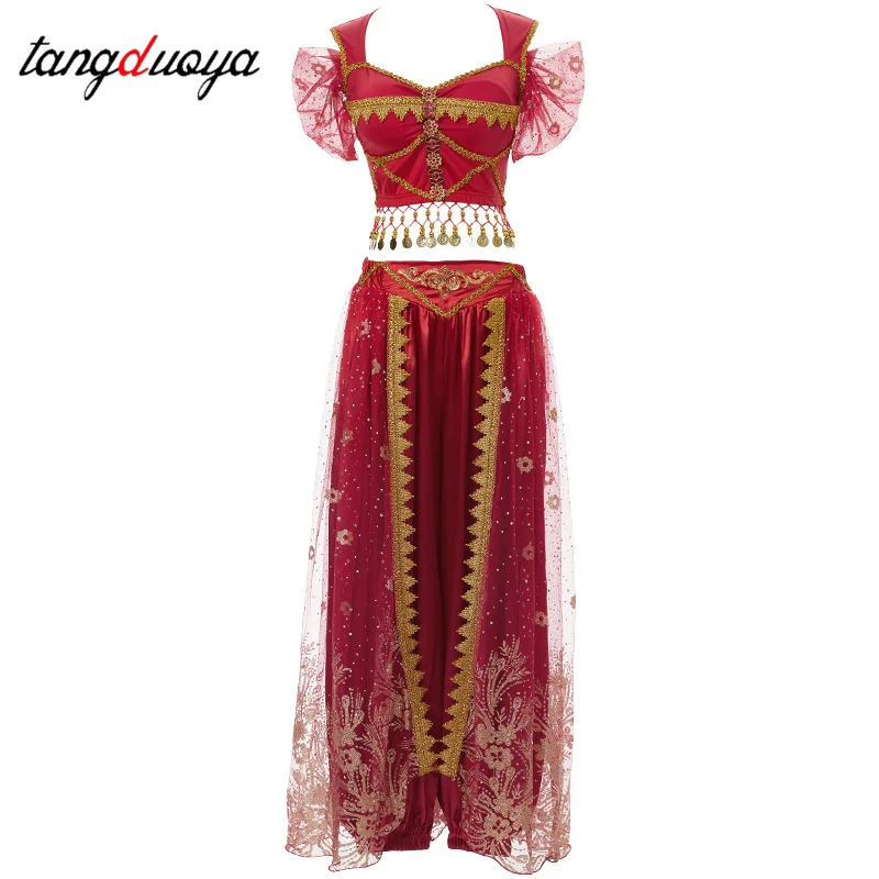 فستان الرقص الشرقي فساتين تنكرية هان وتانغ النمط الصيني كوس زي الفتيات الإناث ملابس الرقص الشرقي زي الهالوين