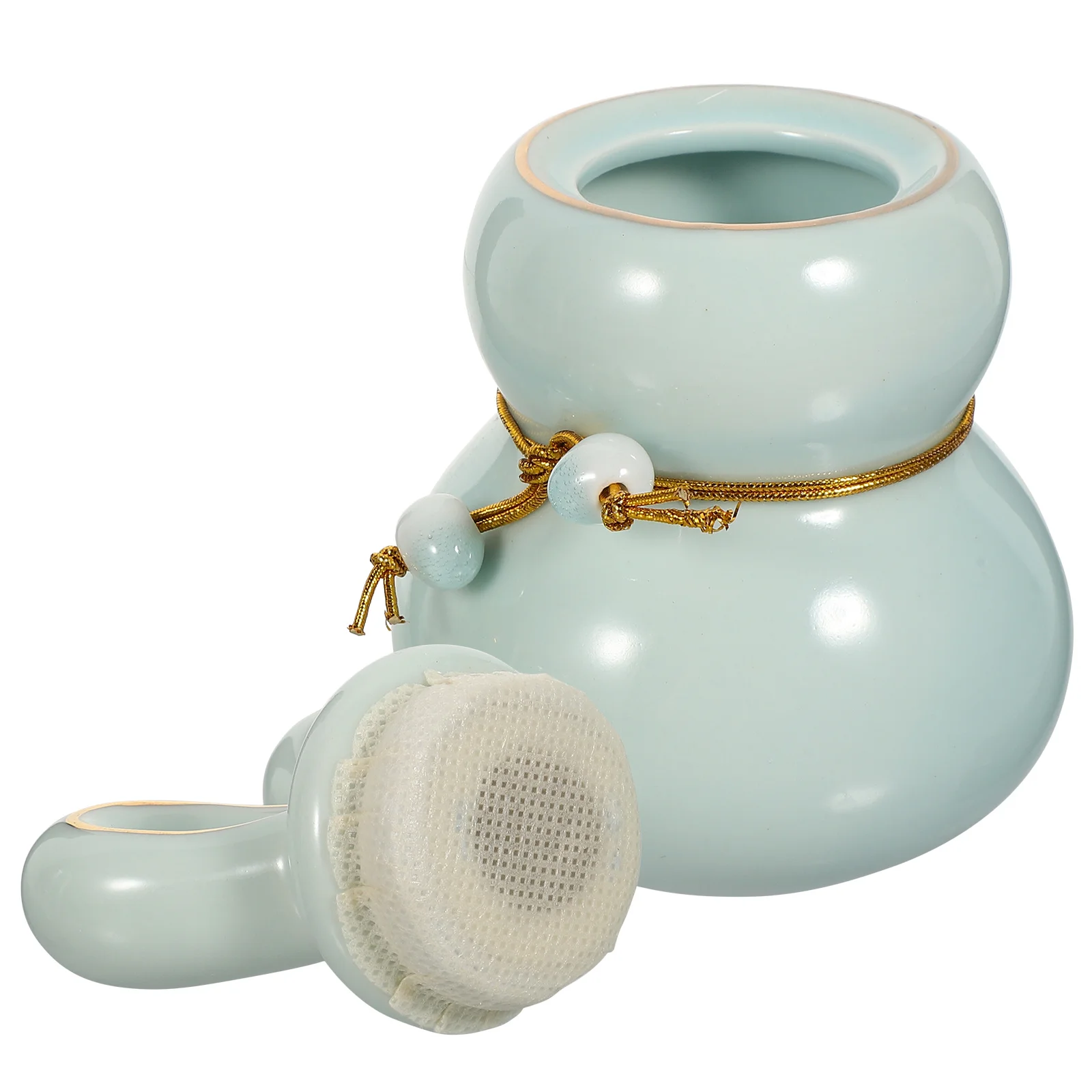 

Ceramic Tea Canister Rabbit Style Sealed Jar for Loose Tea Coffee Kitchen Counter Storage Decorative Jar Small Candy Canister