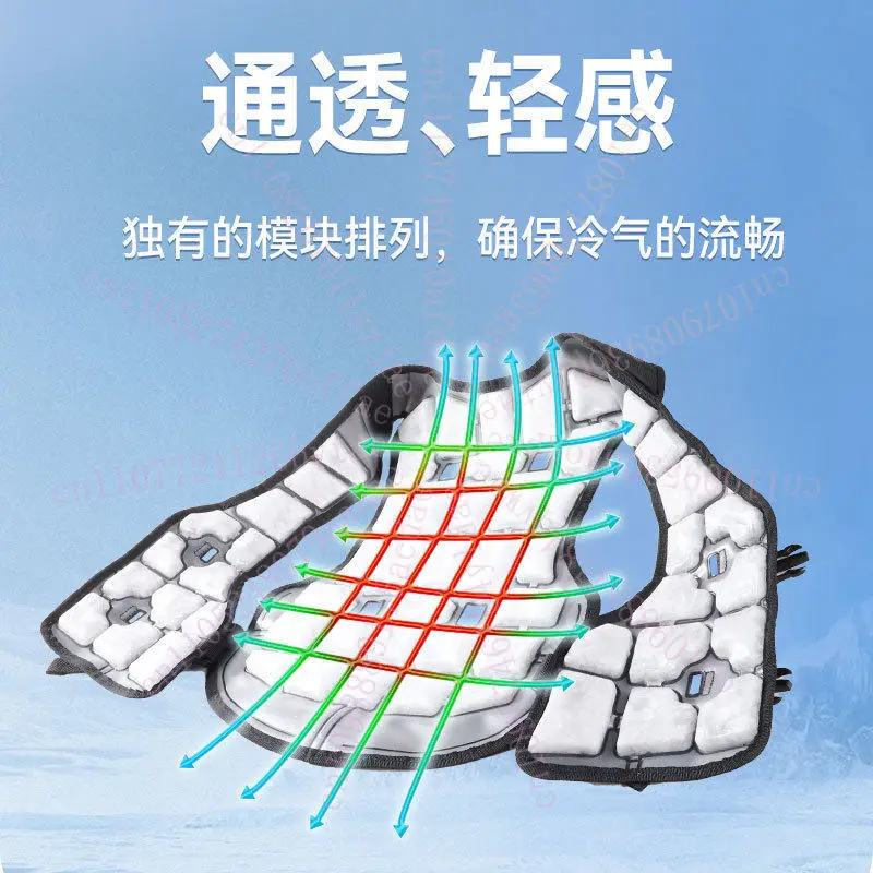 PCM Cooling Vest, Summer Cooling Vest for Outdoor, Construction & Firefighting, Lightweight Body Cooling Jacket