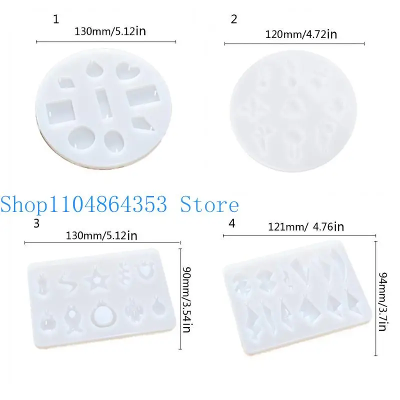 652F DIY Ohrringe Silikon Form Epoxidharz Ohr Tropfen Formen Handgemachte Schmuck Handwerk – Detail 6