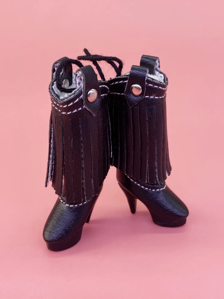 Tilda 2.5cm Mini Doll Boots for Blythe Dolls Toy,Cute High Heel Shoes for Azone Obitsu Licca Doll Accessory Cute Girls Present
