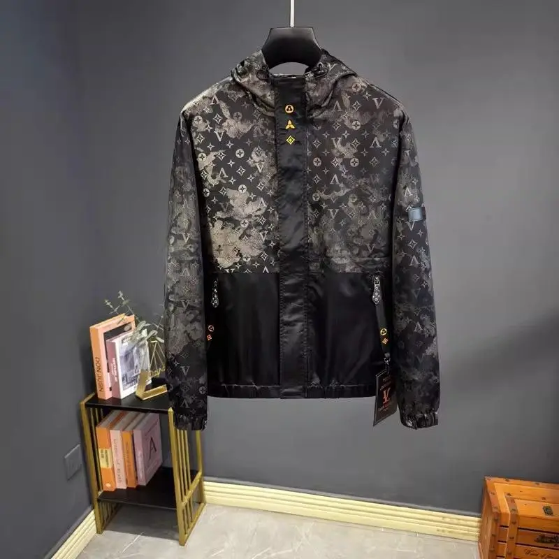 

Outerwear thin autumn men's handsome jacket men's hooded casual versatile
