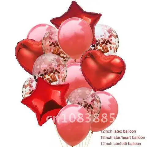 

Gold Rose Confetti Balloons Wedding Decor Latex Balloon Happy Birthday Party Decorations Kids Ballons Baby Shower Supplies