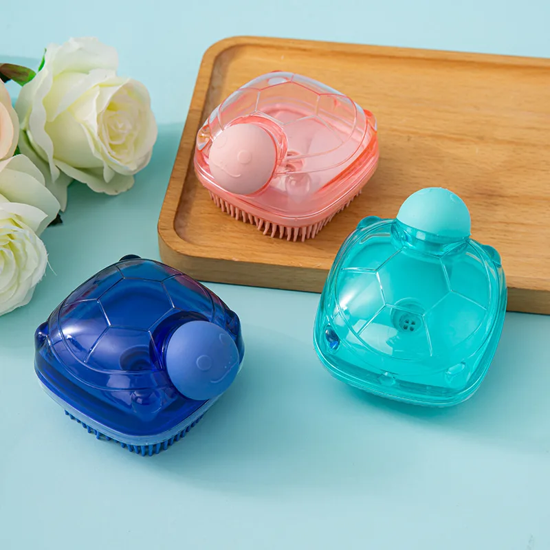 

Eco Silicone Cleaning Baby Bath Scrubber + Pet Deshedding Tool + Bubbler Non-Toxic Waterproof Design for Sensitive Skin