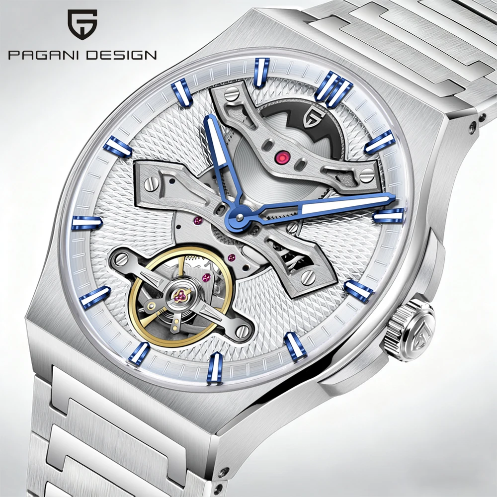

PAGANI DESIGN 2025 New Fashion men fully automatic mechanical watch 10bar waterproof reloj hombre watches for man
