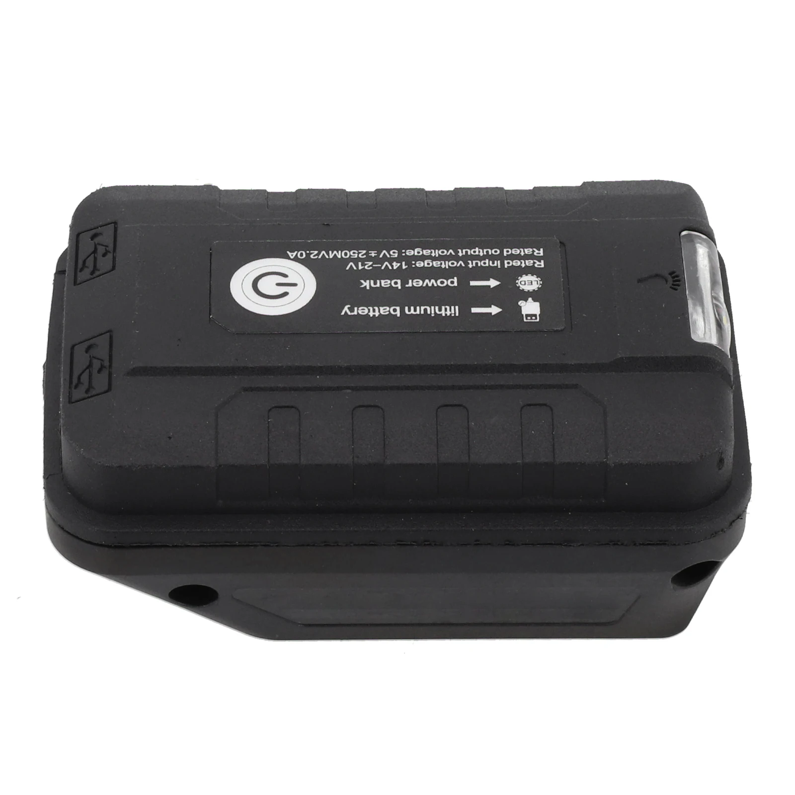 Adaptador de bateria 20V Adaptador USB duplo Melhoria da casa Tamanho compacto Carregamento conveniente Proteção de alta tensão