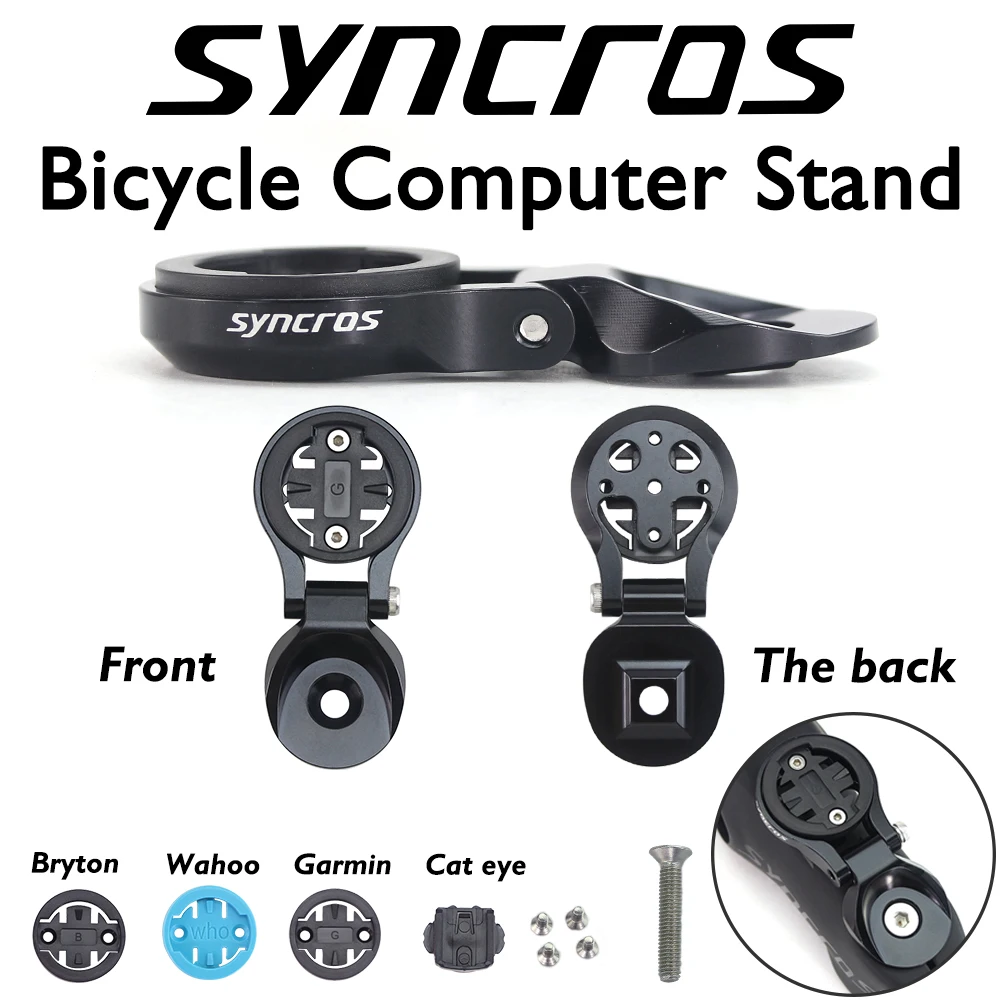 

Syncros-Custom Mountain Bike Integrated Handlebars Computer,60 Degree Swivel,Bicycle Mount Accessories,Cycling Stopwatch,Garmin