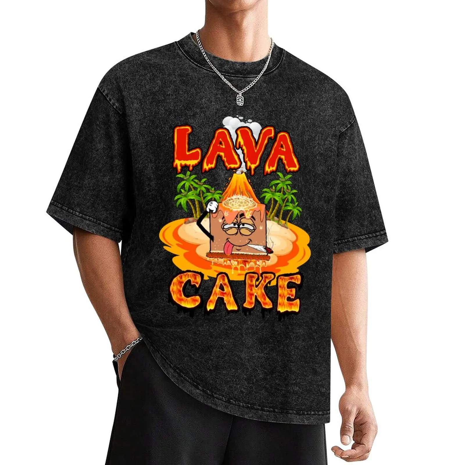 

Lava Cake Strain Weed Art T-Shirt summer clothes oversized t shirt mens graphic t-shirts big and tall