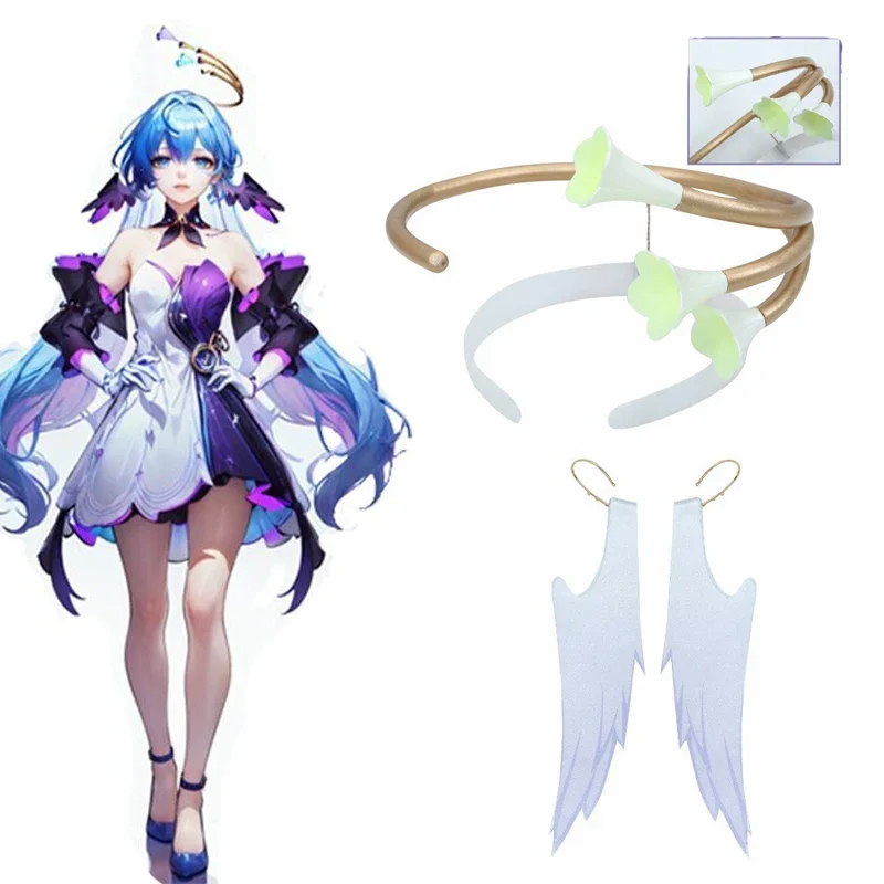 Robin Cosplay Honkai Star Rail Robin Cosplay Costume Uniform 3D Print Dress Wig Women Game Role Play Halloween Party Clothes