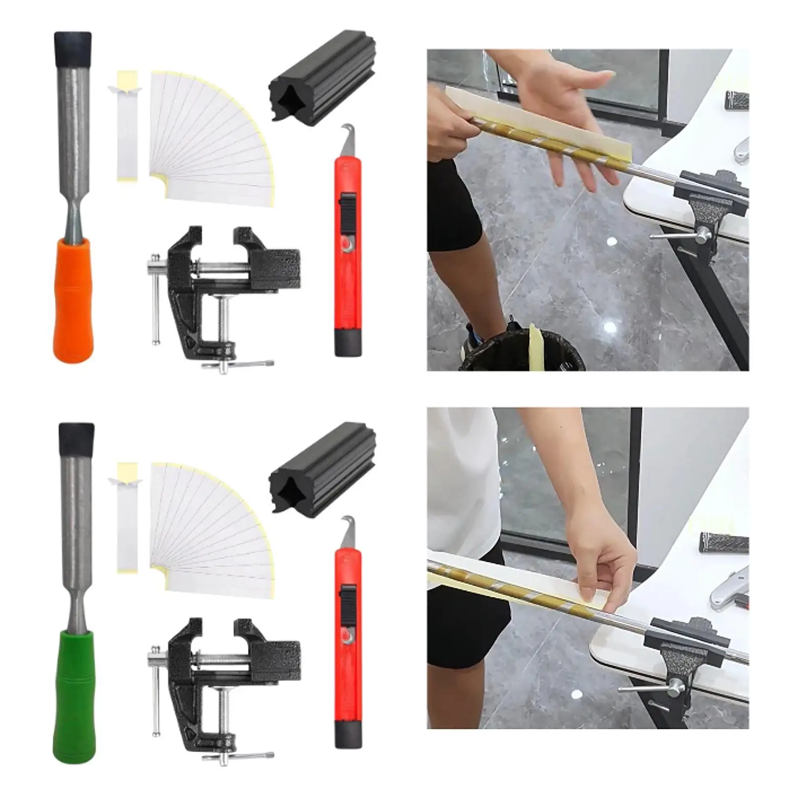 

Golf Grip Kit Professional Universal Regripping Golf Clubs Easy to Use Golf Grip Tape Remover Tool Hook Blade 15 Tape Strips