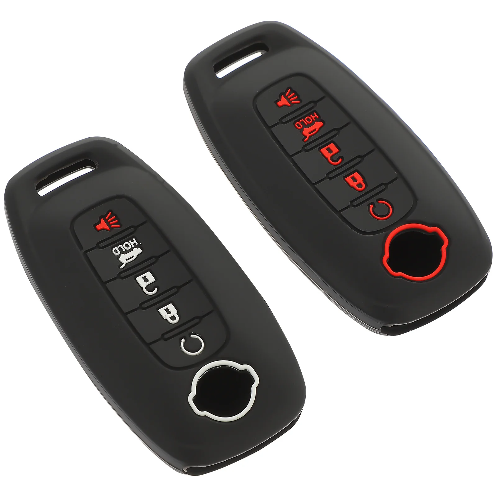

2Pcs Key Fob Cover Car Key Protector Soft Silicone Perfect Fit Compatible for Altima Remote Case Holder Keyfob Keychains Covers