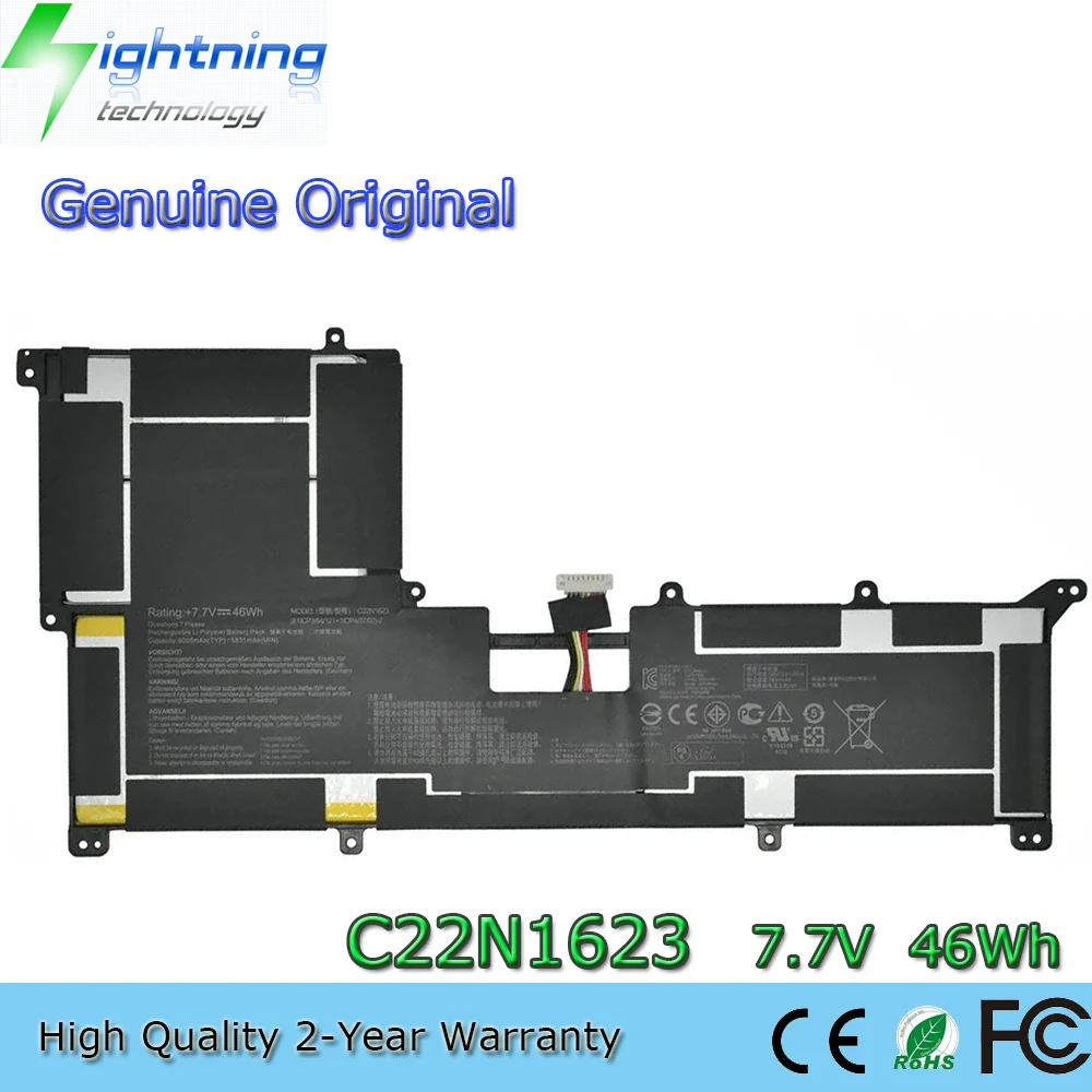 New Genuine Original C22N1623 7.7V 46Wh Laptop Battery for Asus ZenBook 3 Deluxe UX490 UX490U UX490UA UX3490UA 0B200-02400000