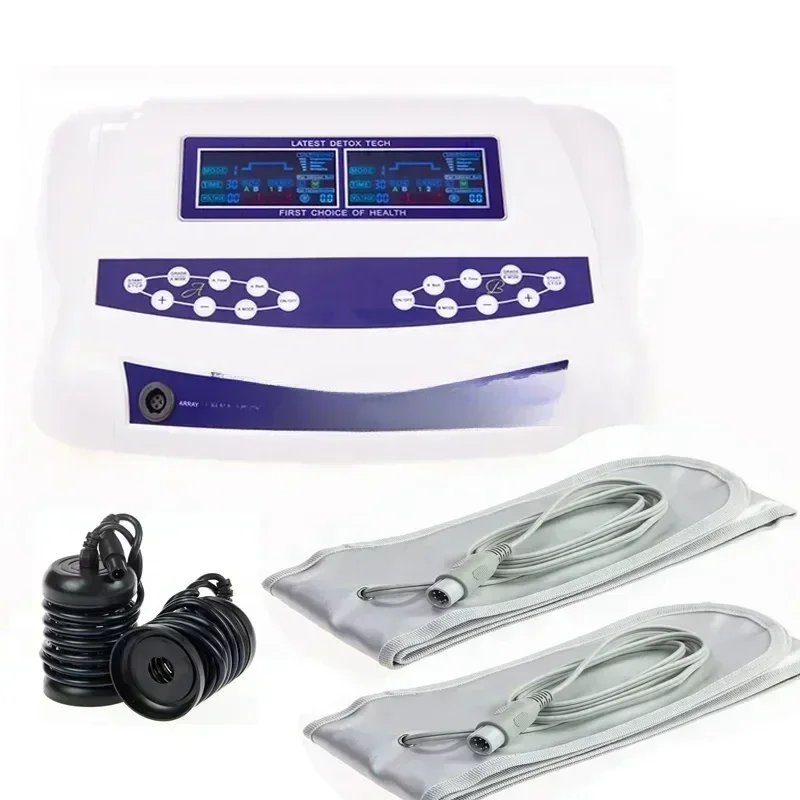 Hot SalesProfessional Dual Ion Detox Ionic Foot Bath Spa Clean, 805D LCD