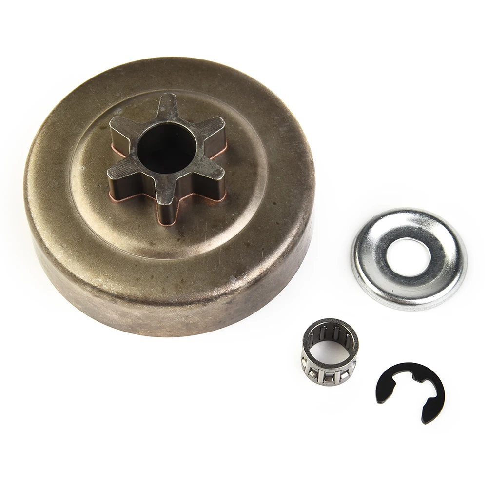 

Звездочка барабана сцепления 3/8 "6T, шайба, комплект электронного зажима, звездочка барабана сцепления для MS170 180, детали бензопилы, садовые электроинструменты
