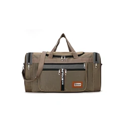 Bolsa de viaje plegable para hombre, bolsa de lona con compartimento para zapatos, bolsa de noche para hombre