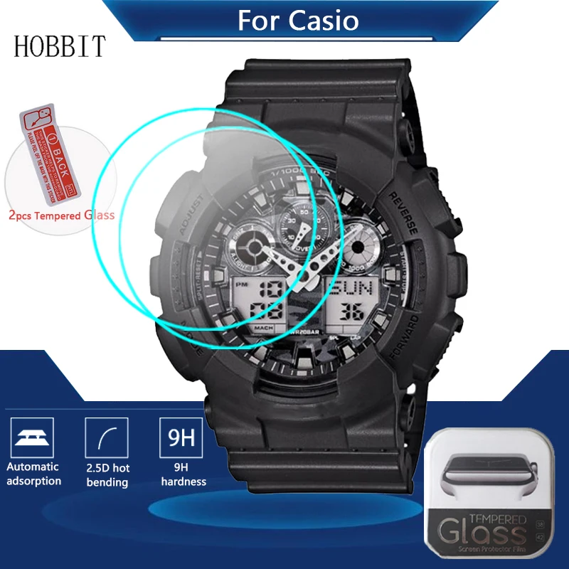 For Casio G-Shock GA-100 GA-110 GA-120 GA-140 GA-150 GA-200 GA-300 GA-400 GA-500 GA-310 135 Tempered Glass Film Screen Protector