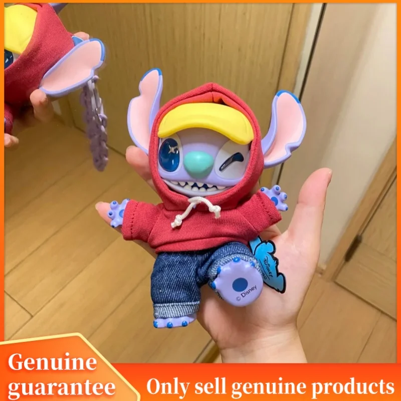 정품 Miniso 블라인드 박스 스티치 Gen Z 스트리트 시리즈 그림 귀여운 스티치 비닐 인형 미스터리 박스 서프라이즈 펜던트 생일 선물