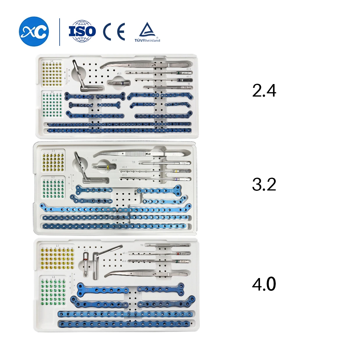 Good Price Titanium ALPS Plate And Screw Sys T E M Basic Surgical Instrument Kit Veterinary Instruments With Sterile Box