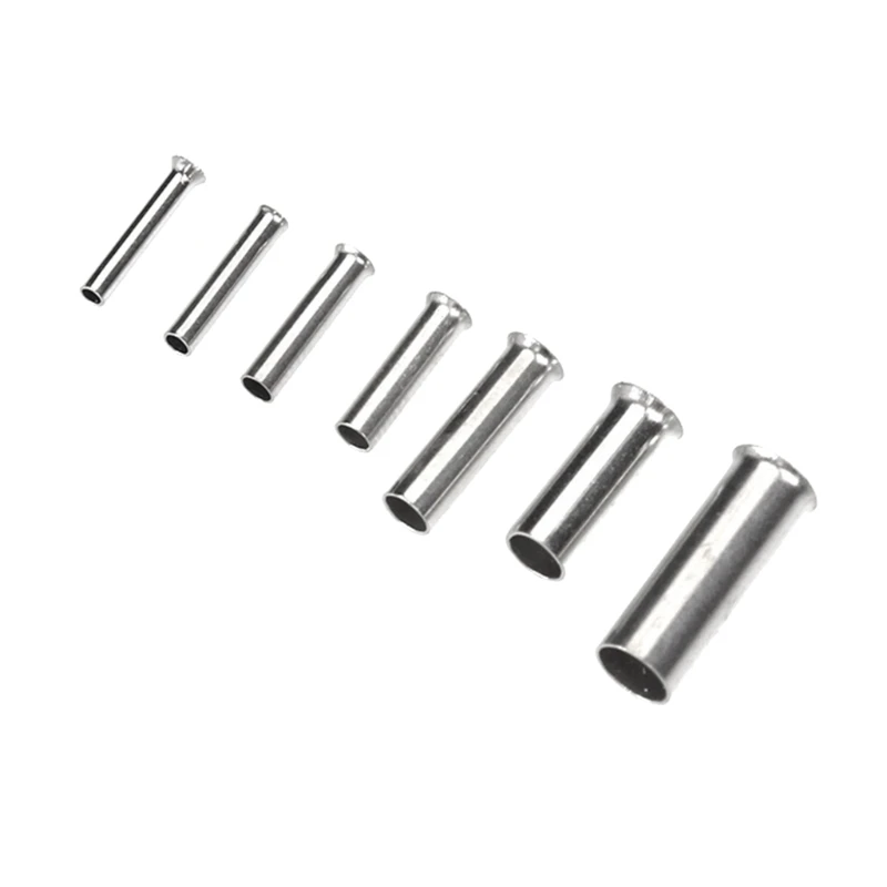 600pcs Wire End Ferrules Assortment Uninsulated Cable Sleeves Set Wire End Ferrules Set Mix Size for Wire Connection