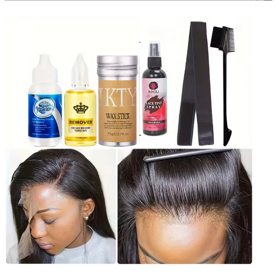 

38ml Liquid Adhesive Hair Glue Wax Stick For Wig Lace Tint Spray Elastic Melt BandWaterproof Lace Wig Glue For Lace Front Wig