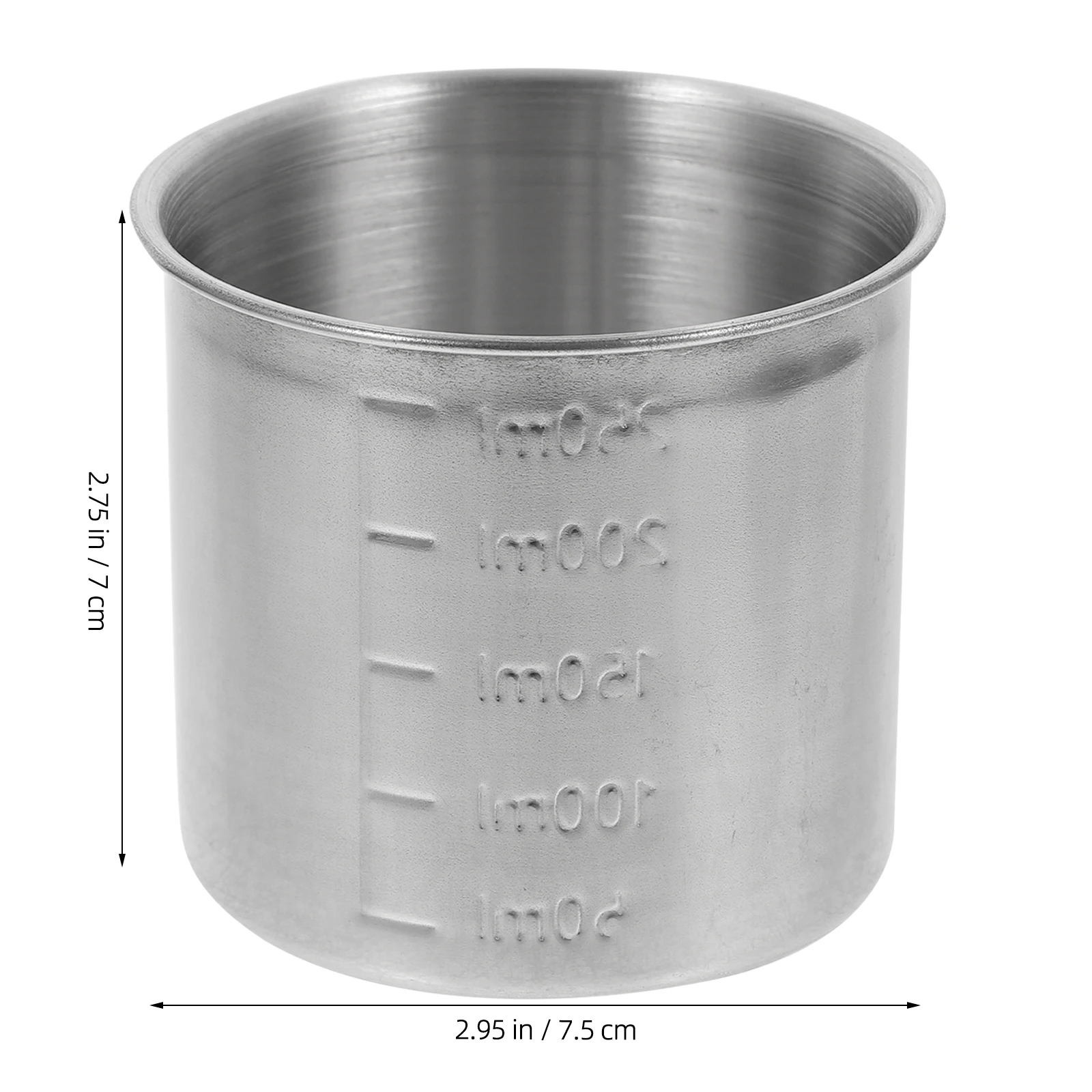

Sturdy Stainless Steel Measuring Cup With Clear Scale Food-Friendly Non-Stick Container For Baking Cooking Storage Multipurpose