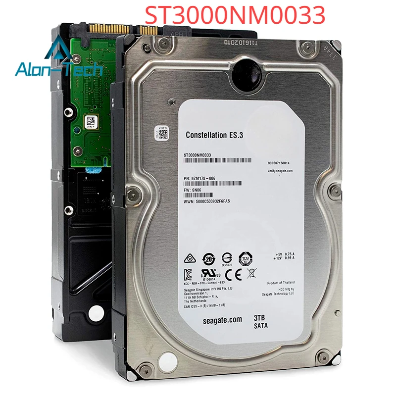 For Sea-gate ST3000NM0033 3TB Enterprise Hard Disk,3tb SAS 3.5 Inch Internal Hard Disk, Hard Disk Drives Wholesale