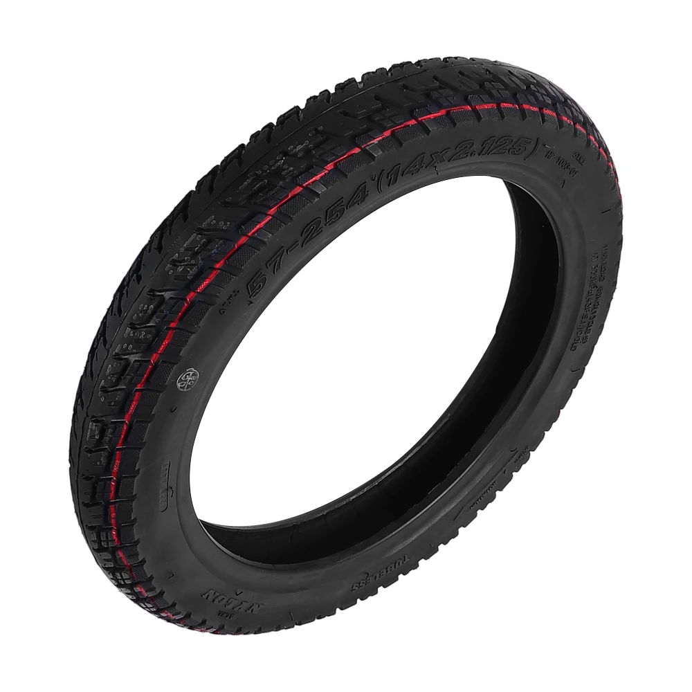 Neumático Sólido Sin Cámara 14x2.125 para DYU D3 D3+ y Kugoo V1 B2, Repuesto de Rueda para Bicicleta Eléctrica Plegable de 14 Pulgadas