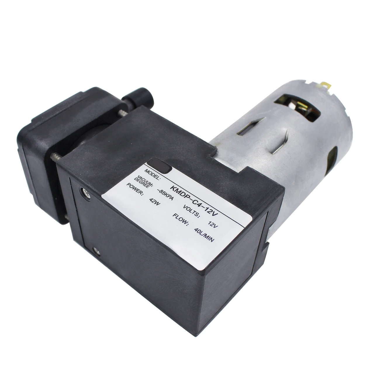 DC 12V/24V 42W Mini DC Oilless Vacuum Pump Small Vacuum Suction Pump Diaphragm Pump Air Pump -85KPA +550KPA 40L/MIN