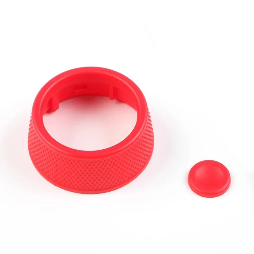 

ABS Plastic Button Cover Car Interior Upgrade Blue Button Cap Easy Installation Interior Upgrade Luxury Car Accessory