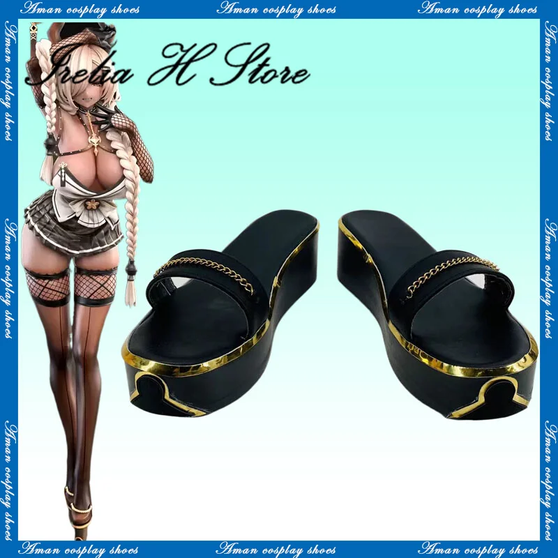 Irelia H Store IJN Owari from Azur Lane IJN Owari shoes Cosplay shoes