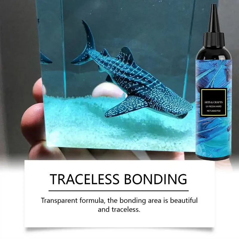 Hard Type UV Resin Sunlight Activated Resin Bonding & Curing In Seconds Transparent UV Glue Adhesive For Resin Mold Jewelry