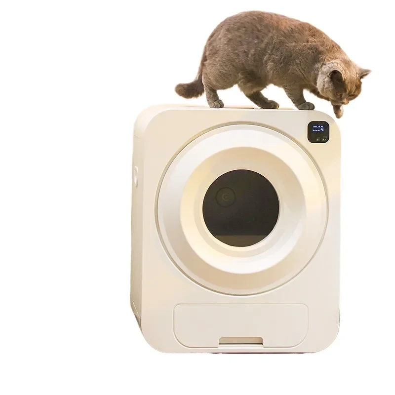 New Intelligent Automatic Cat Toilet Ultra-quiet APP Control Self Cleaning Smart Cat Litter Box