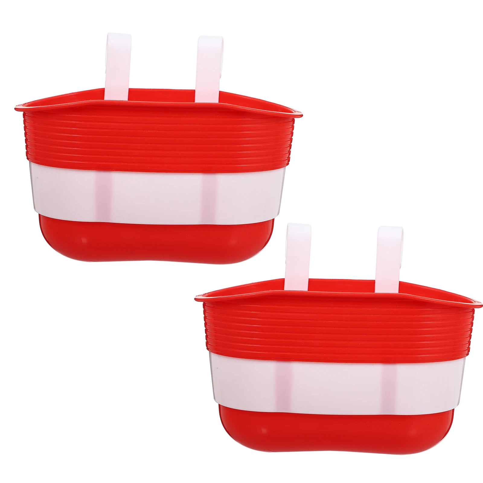 

2Pcs Kids Bike Basket Durable Plastic Wide Storage Bottles Snacks Milk Children Scooter Container Fits Bikes Strong Resistant