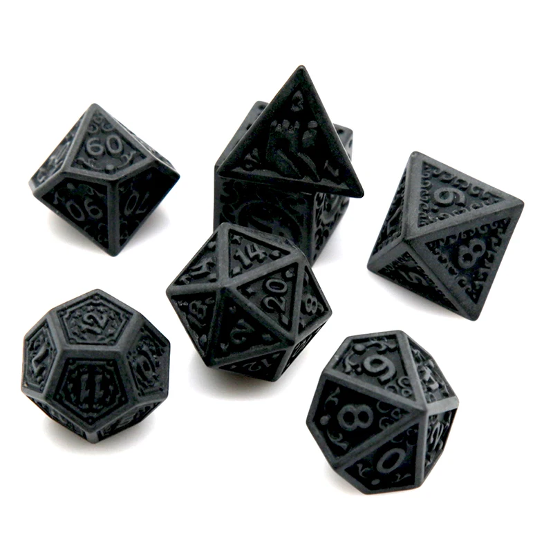 7Pcs/Set Acrylic Polyhedral Dices Set High Quality DND Games Dices for Party Role Playing Digital Board Table Game Accessories