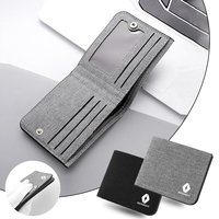 For Renault Koleos Duster Megane Logan Clio Classic Designer Small Wallet for Men Short Simple Women's Purse Fashion Ultra Thin