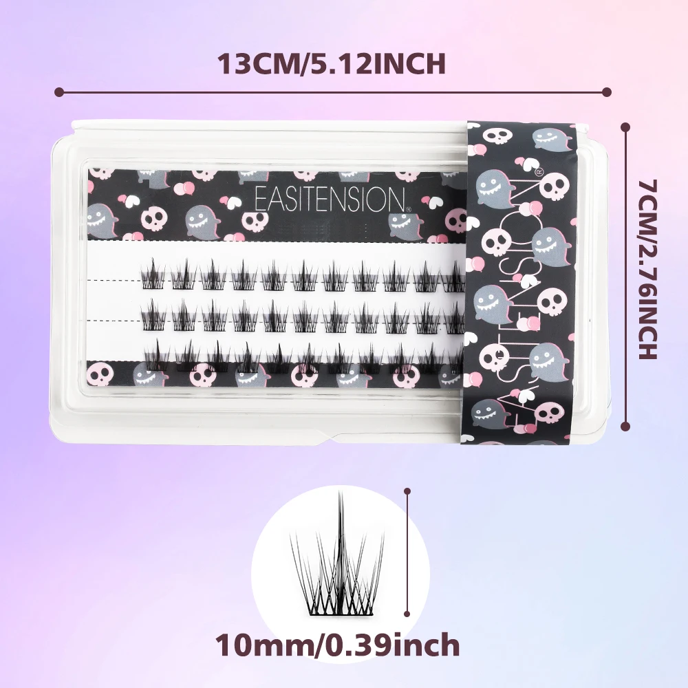 EASITENSION False Eyelash Cluster False Eyelash 36 clusters per box, natural and thick false eyelashes, convenient and practical