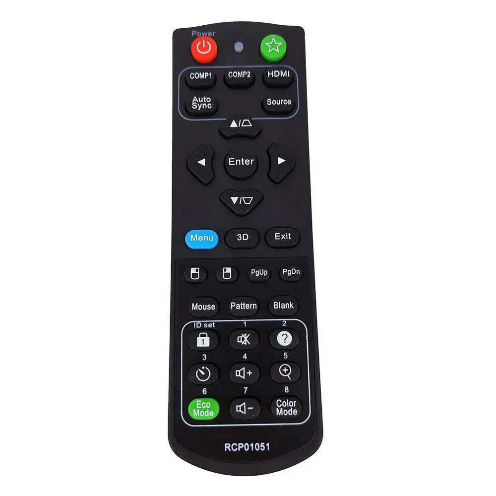 RCP01051 Replace Remote Control For Viewsonic Projector PJD5250 PJD5151 PJD5153 PJD5150 PJD5155 PJD5253 PJD5255 XY-7080 VS15903