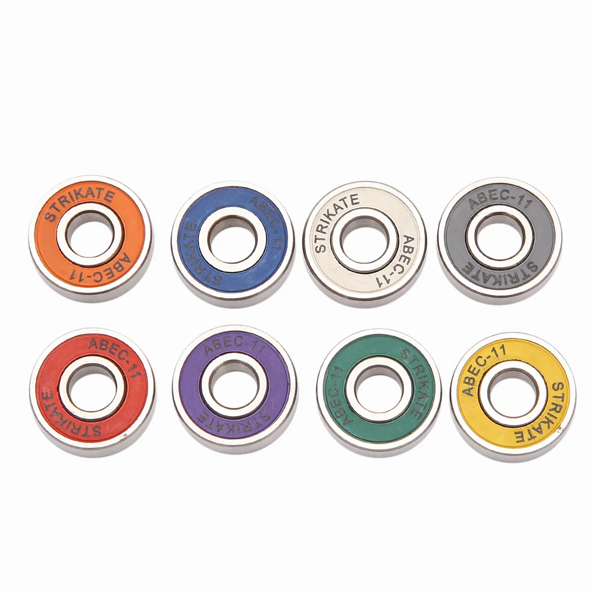 A64E All Terrain Off Road Skateboard Longboard Wheels (Set of 8 Contains Bearing Sleeve)