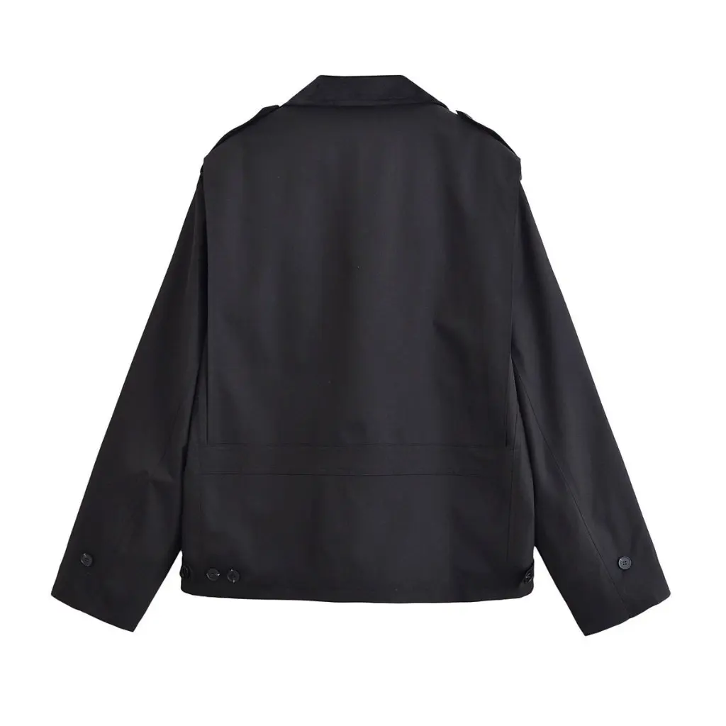

TAOP& New Style Short Velvet Patchwork Women's Windbreaker Jacket European And American Style In Stock