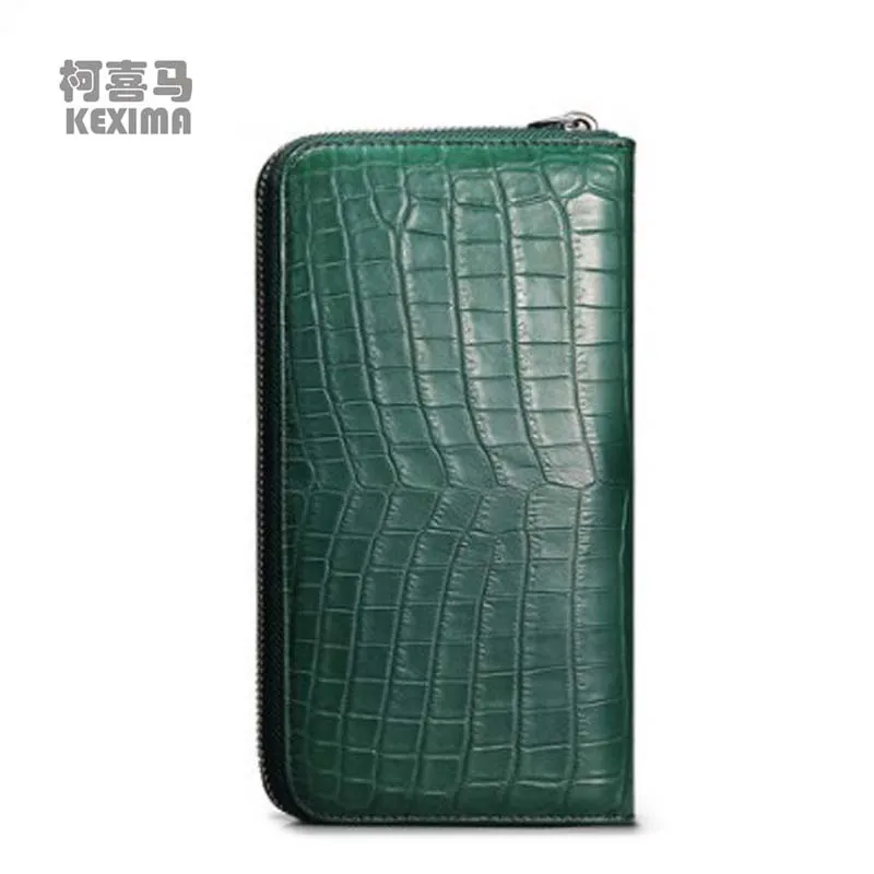 

KEXIMA Cestbeau import crocodile wallet crocodile hand bag for ladies production multi - card women clutch bag