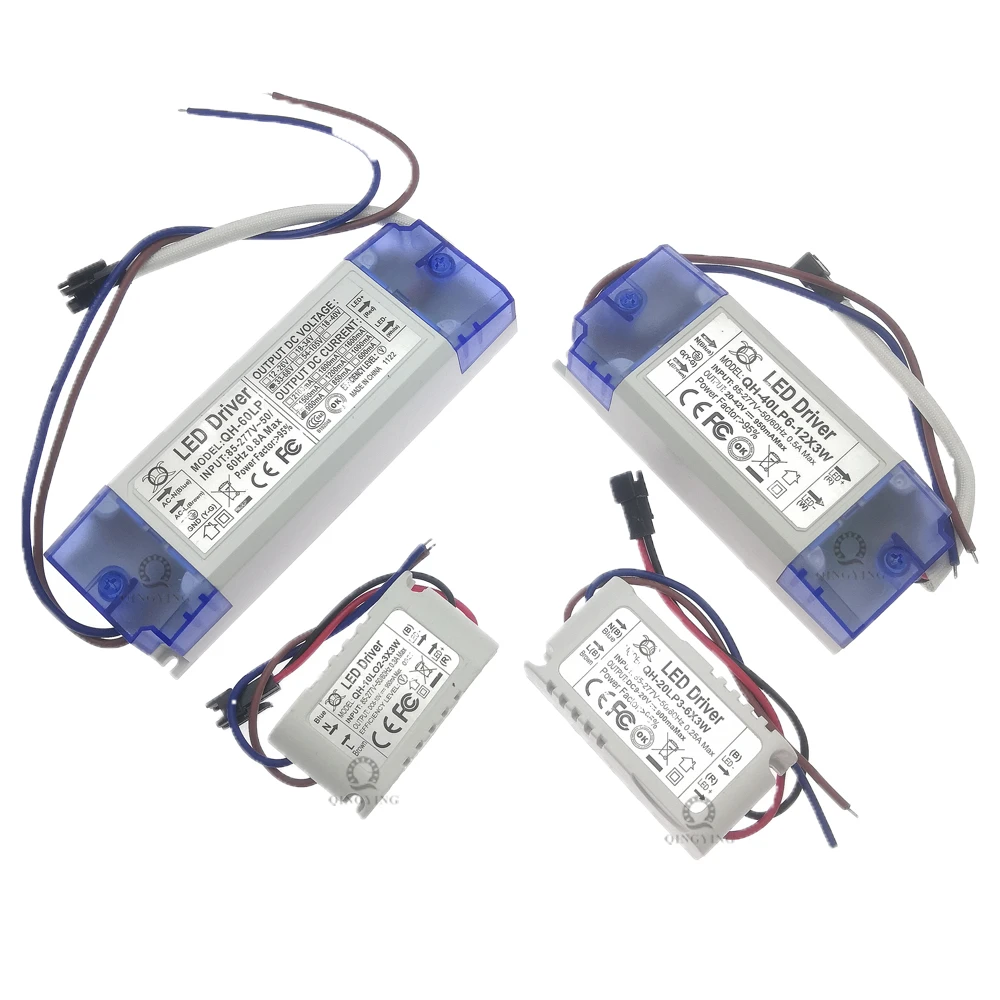 Controlador LED de corriente constante 900mA para fuente de alimentación de iluminación, alta PF, 3W, 10W, 20W, 30W, 40W, 50W, 60W, 2-3x3W, 2-6x3W,