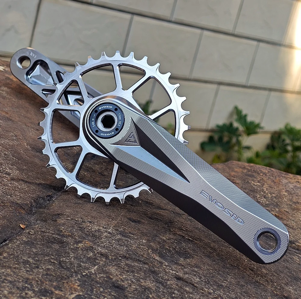 EVOSID 160mm MTB Kurbelgarnitur Hohlintegriert 12-fach Kurbel 165mm 170mm Narrow Wide Bike MTB 32/34/36/38T Kettenblatt mit Tretlager – Detail 1