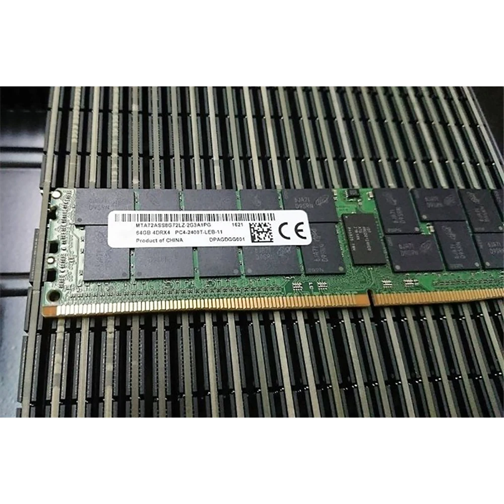 Memória RAM para MT, 64GB, 64G, DDR4, 2400, 4DRX4, ECC, REG, LRDIMM, MTA72ASS8G72LZ-2G3A, 1Pc