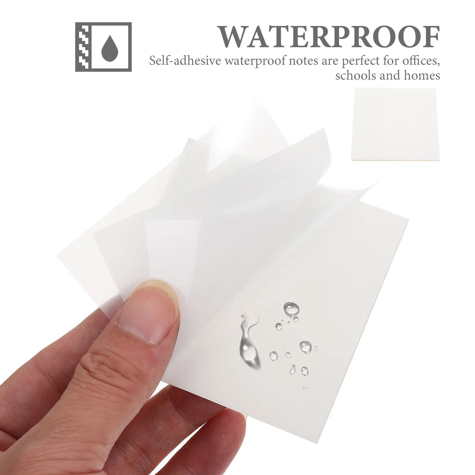 

10pcs Transparent Index Tabs Sticky Memo Pads Clear Reusable Notes For Office Fridge Wall Blackboard Study Planner