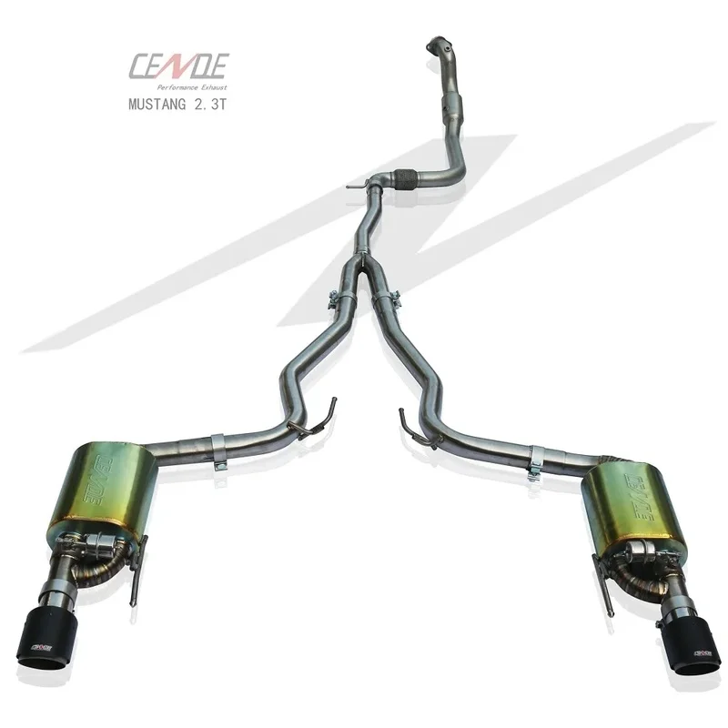 Premium Custom 2.5 to 4 Inch Stainless Steel 304 or Titanium Aggressive Mustang GT Muffler Pipe Racing Tuning System Parts Kit