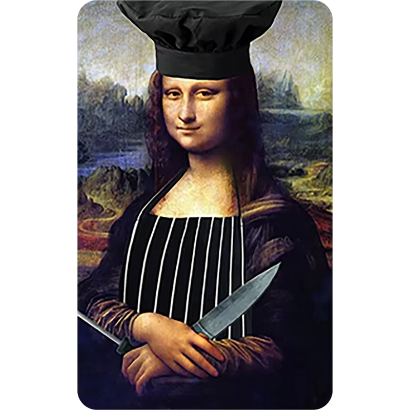 Spoof Mona Lisa Portrait Personalized refrigerator magnet,suitable for home kitchen,refrigerator wall door,office DIY decoration